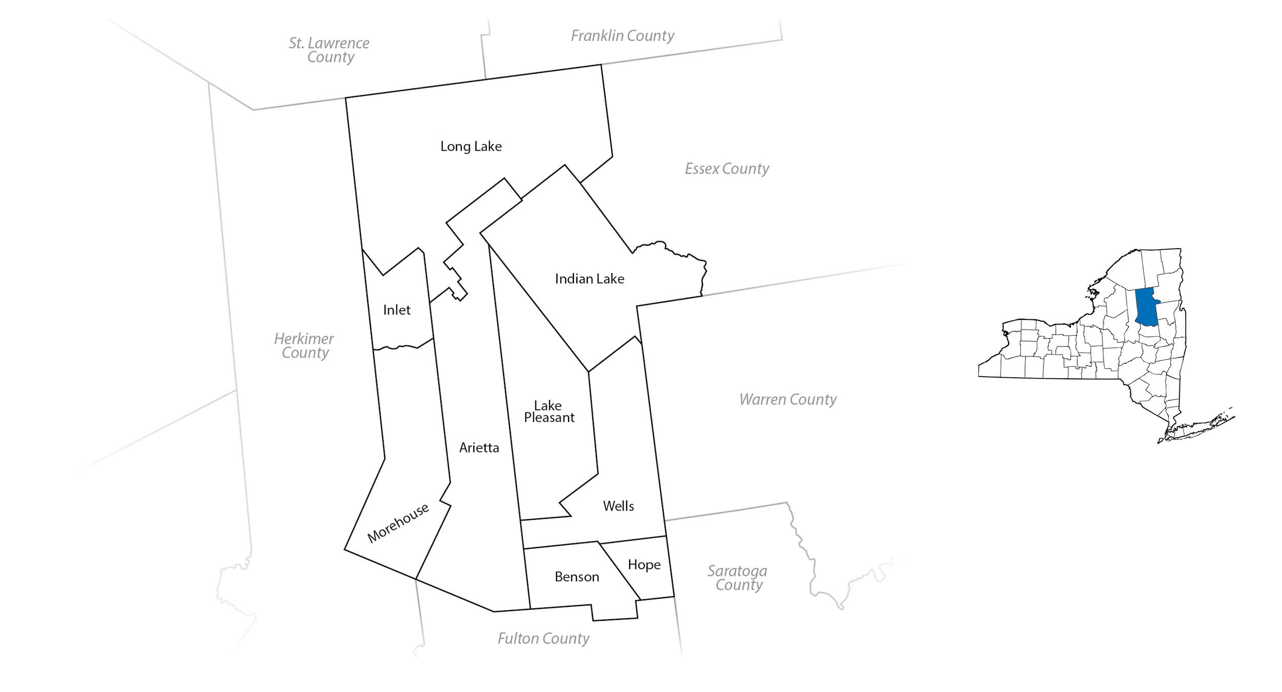 Hamilton County Map