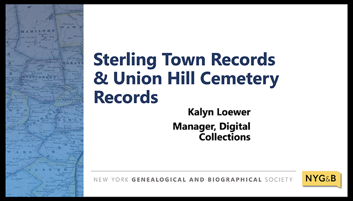 Close Up Cover Sterling Town Records & Union Hill Cemetery Records