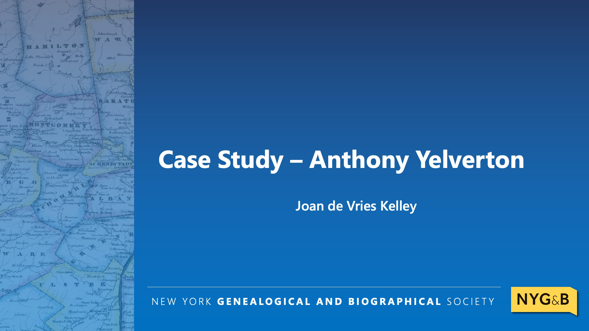 Cover slide for Case Study – Anthony Yelverton
