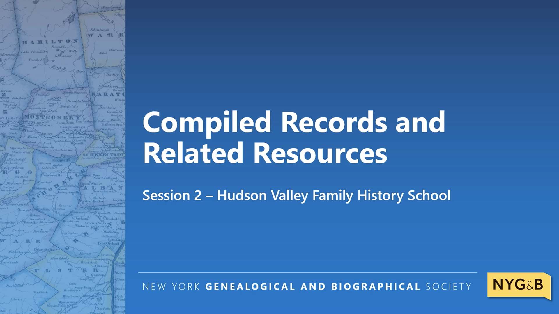 Cover slide for Compiled Records and Related Resources