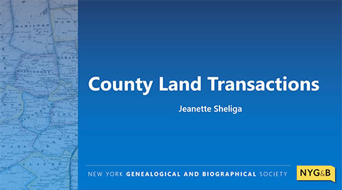 Cover slide for County Land Transactions
