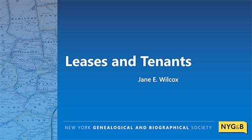 Cover slide for Leases and Tenants