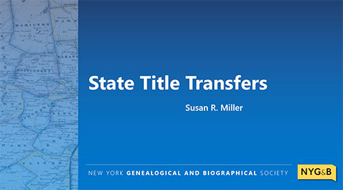 Cover slide for State Title Transfers