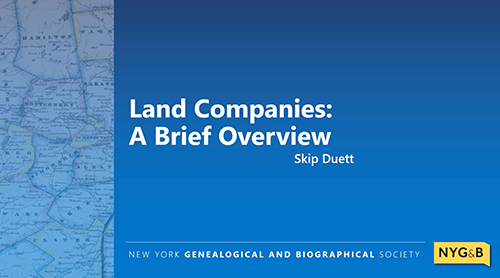 Cover slide for Land Companies: A Brief Overview