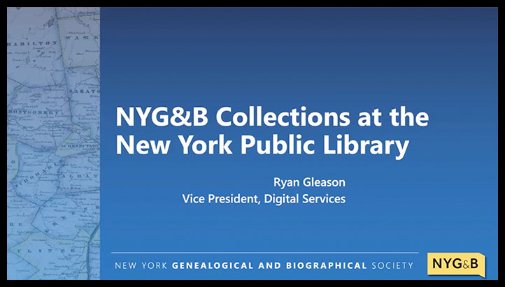 Close Up Cover NYG&B Collections at the New York Public Library
