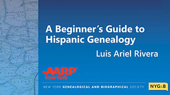 Cover slide of A Beginner’s Guide to Hispanic Genealogy