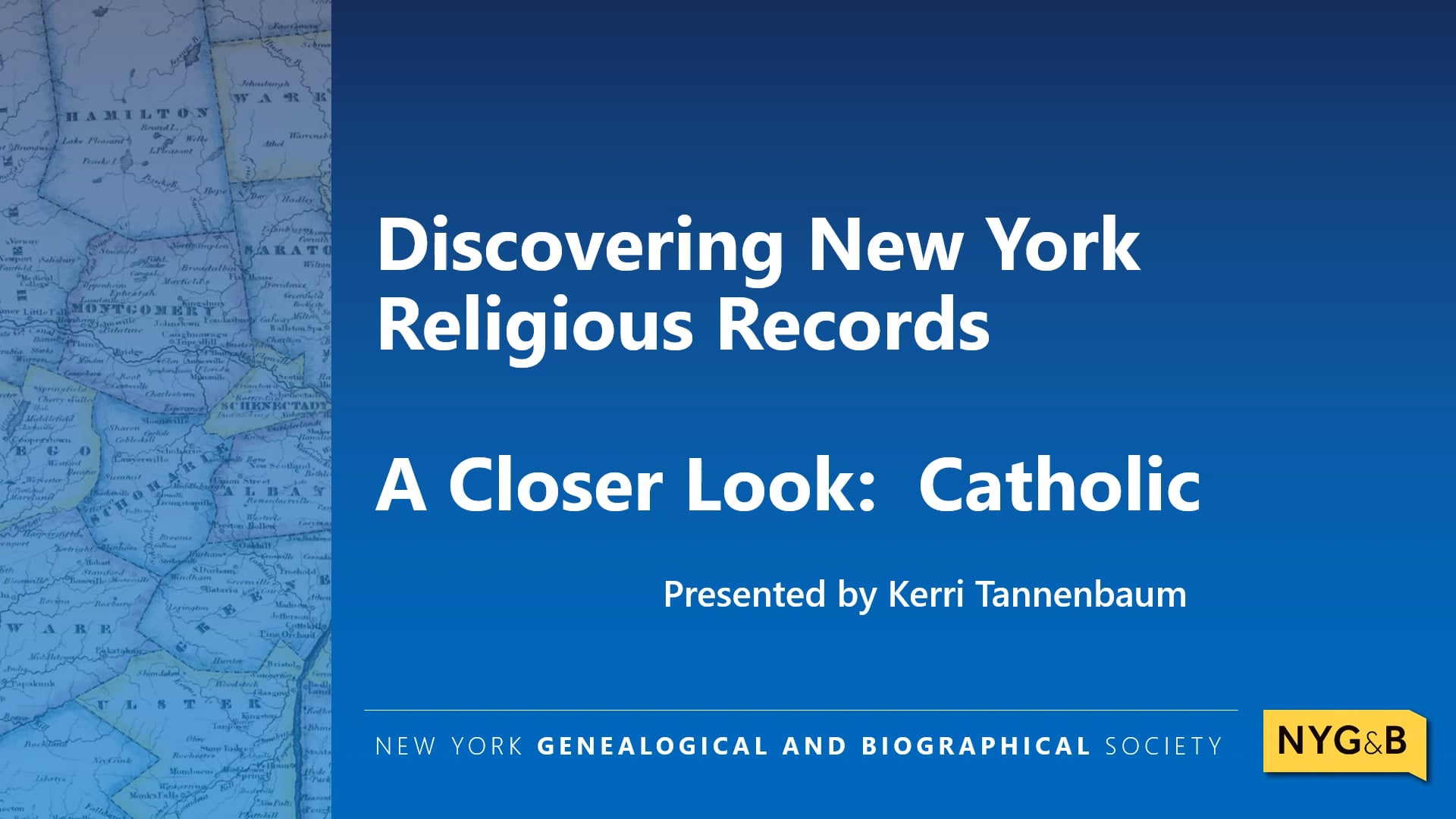 Cover slide for A Closer Look: Catholic