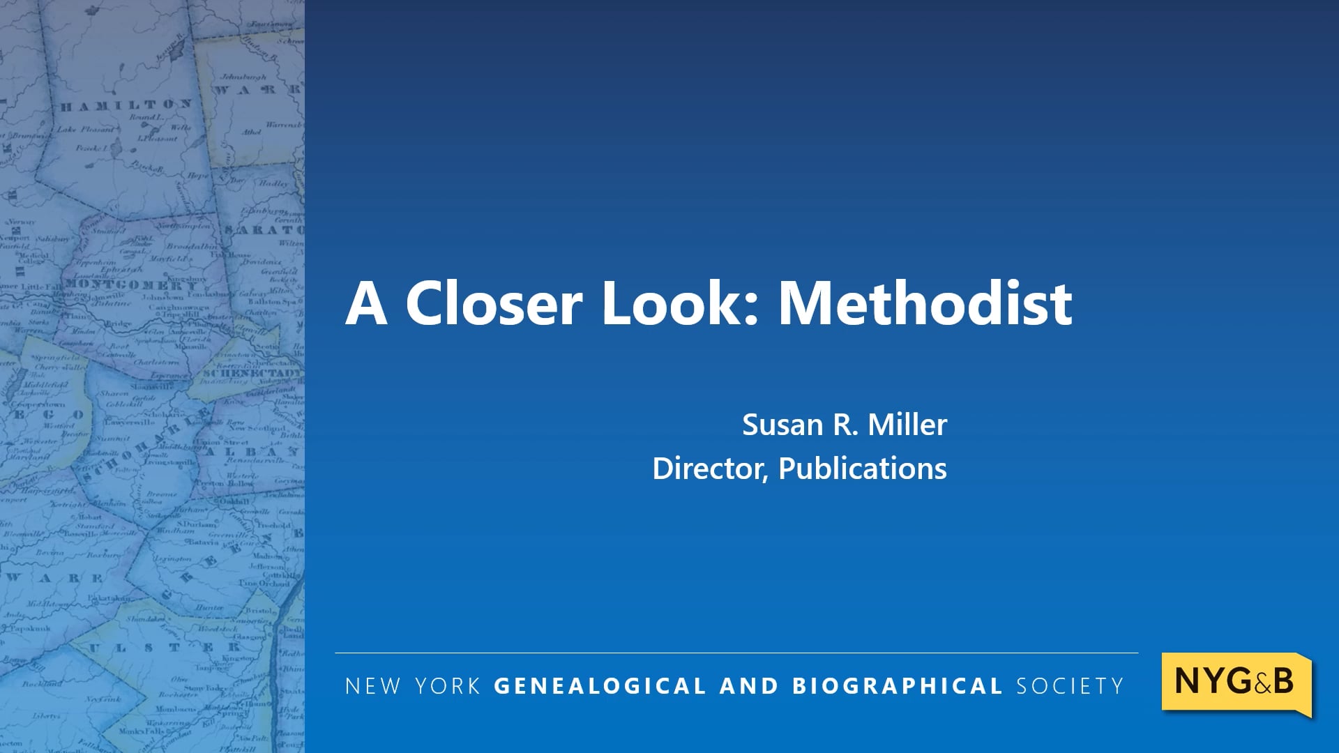 Cover slide for A Closer Look: Methodist
