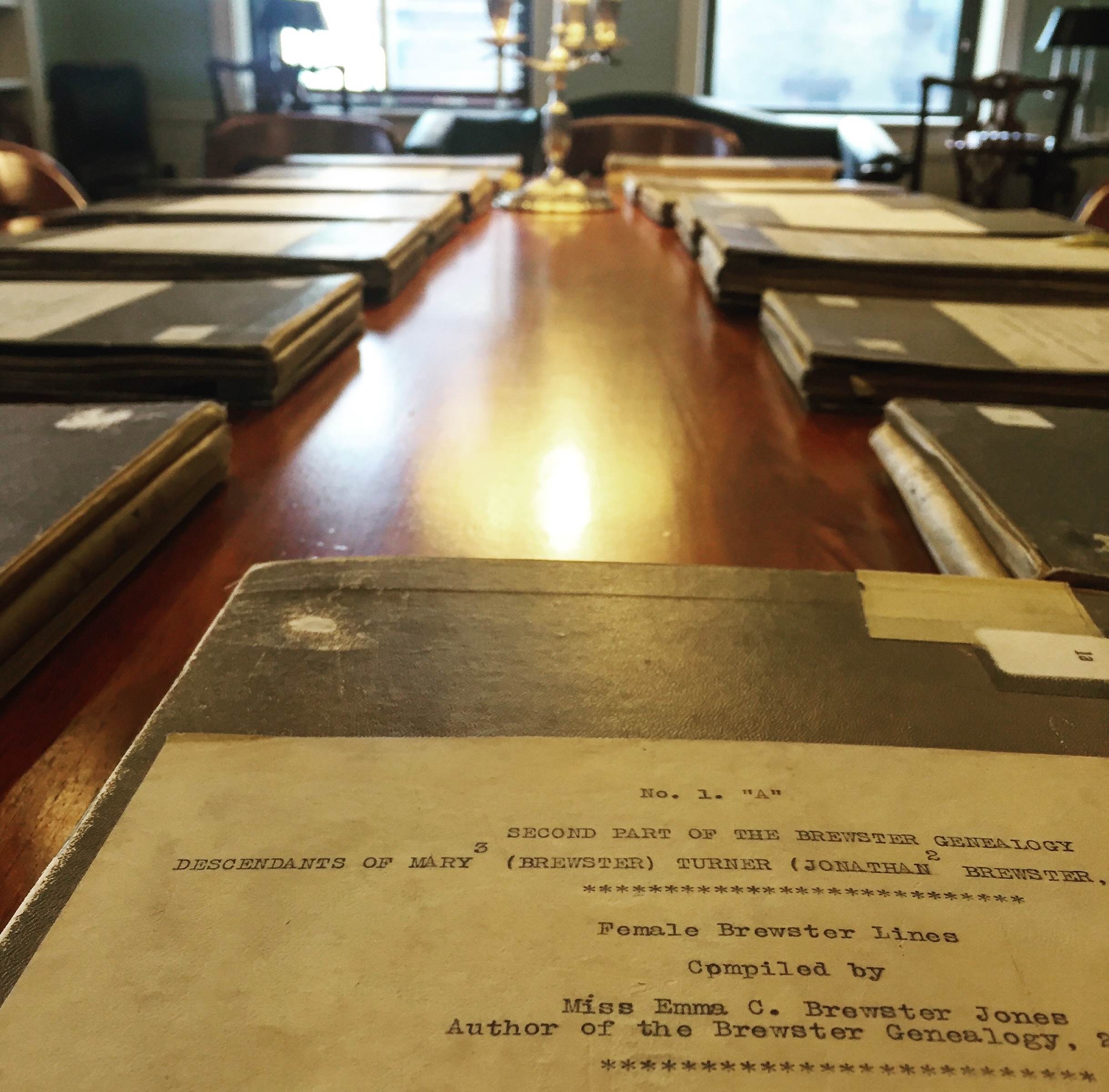 From Our eLibrary Female Descendants of Elder William Brewster New