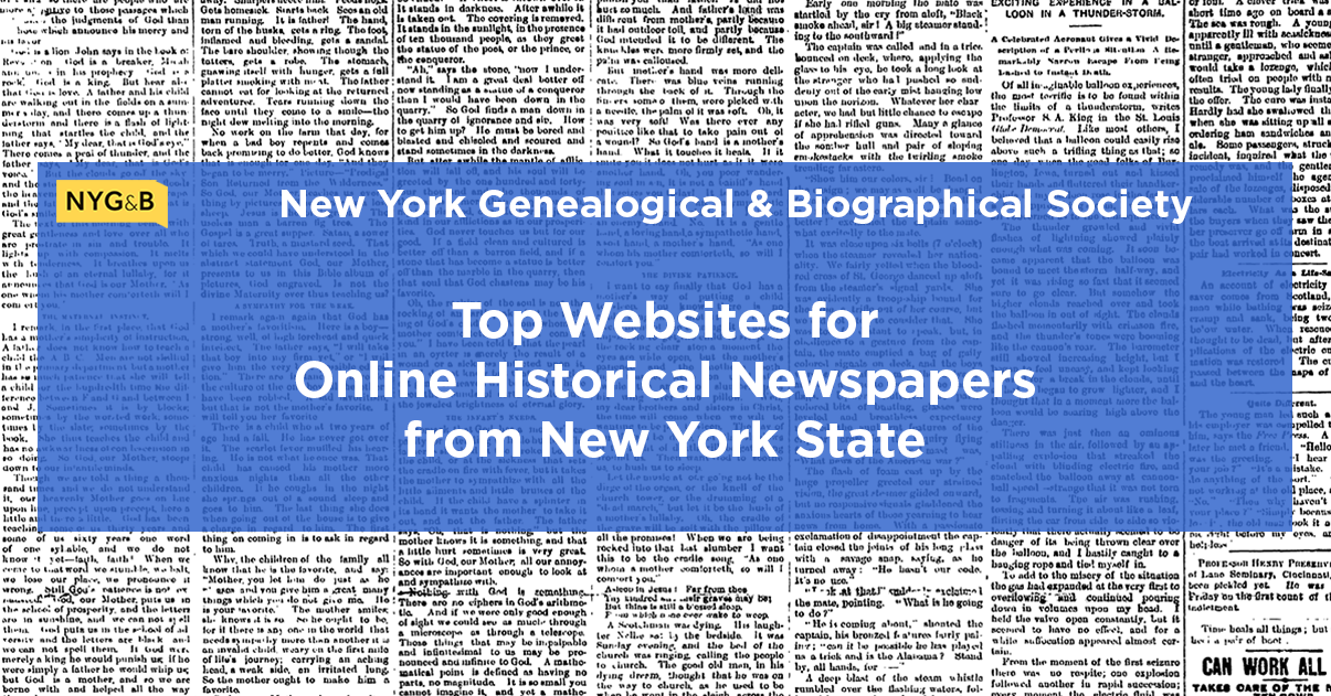 New York Historical Newspapers Online The Complete Guide