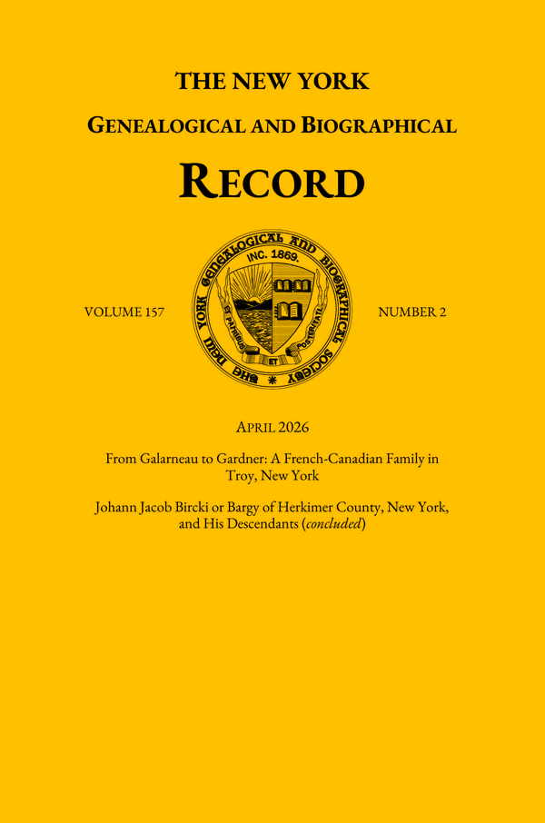NYGB Record Vol. 157 No. 2