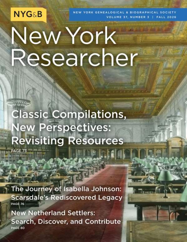 New York Researcher - Fall 2026 Issue