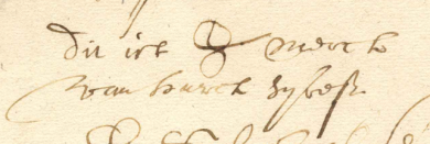 Mark of Harck Siboutsen, November 1643