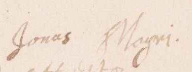 Signature on 1659 petition