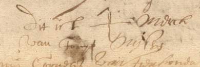 Mark of Teunis Nijssen, 1643