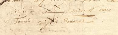 Mark of Teunis Nijssen, 1643