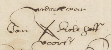 Mark of Jan Kolthoff, 1654