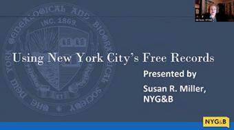 Using New York City's Free Records Presentation Cover Slide