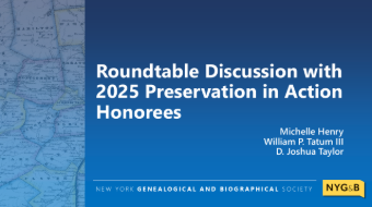 Roundtable Discussion 2025 - Preservation in Action Honorees