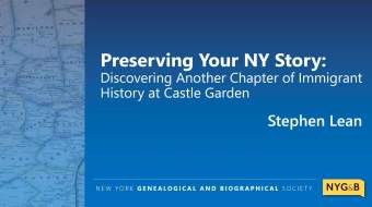 Preserving Your New York Story: Discovering Another Chapter of Immigrant History at Castle Garden