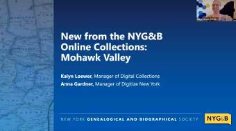 New from the NYG&B Online Collections: Mohawk Valley