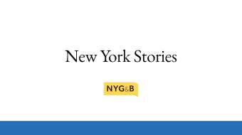 New York Stories - NYG&B
