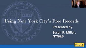 Using New York City's Free Records Presentation Cover Slide